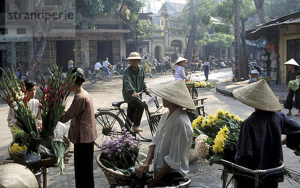 Straßenszene  Hanoi  Vietnam  Indochina  Südostasien  Asien