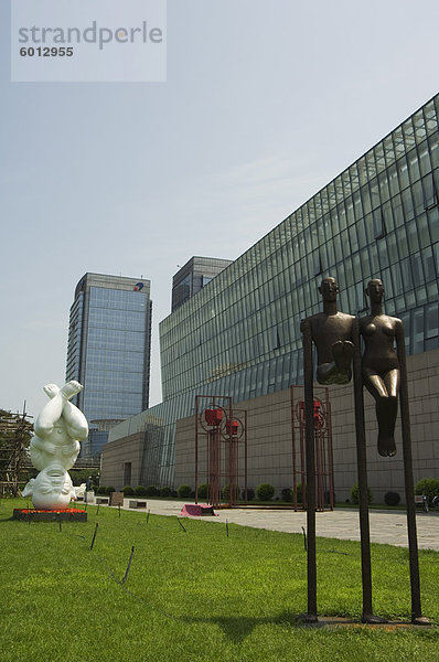 Kunstinstallationen am Institut für Kunst und Technik  Wudaokou  Peking  China  Asien