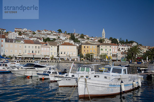 Hafen Europa Boot Insel Geographie Adriatisches Meer Adria Kroatien Losinj Mali