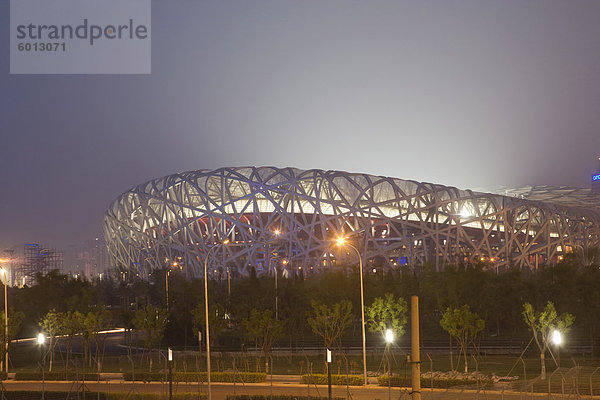 Olympiapark  nationale Olympiastadion (Bird's Nest)  Beijing  China  Asien