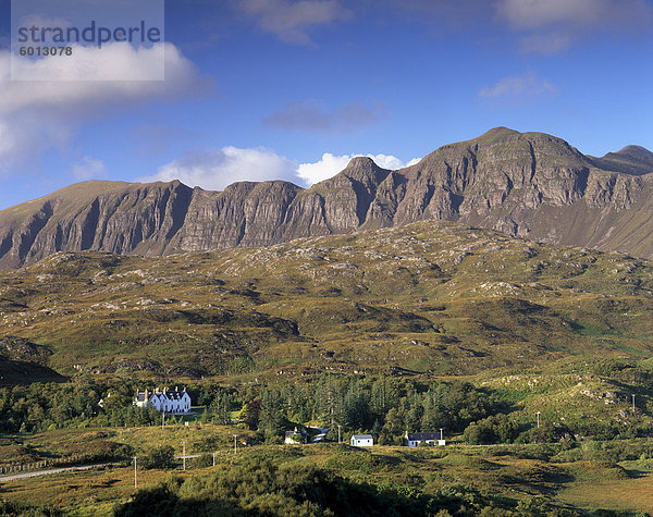 Europa  Großbritannien  Bergmassiv  Sandstein  Schottland  Sutherland