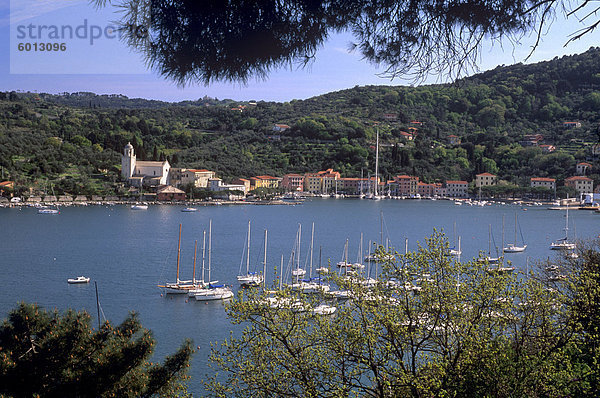 Le Grazie  in der Nähe von Portovenere in La Spezia Bereich  Ligurien  Italien  Europa