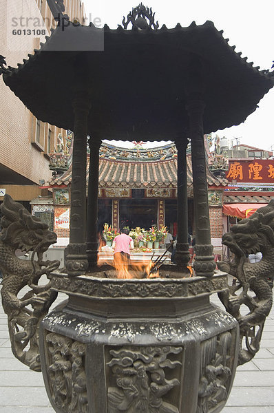 Dihua Street  Xiahai City God Tempel  Taipei Stadt  Taiwan  Asien