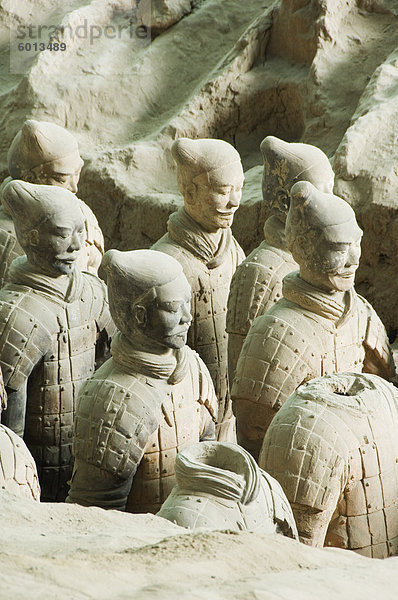 Grube 1  Mausoleum des ersten Qin-Kaisers befindet sich in dem Museum der Terrakotta-Krieger eröffnet 1979 in der Nähe von Xian Stadt  Shaanxi Provinz  China  Asien