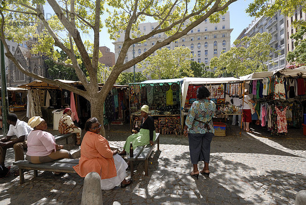 Marktplatz  Zentrum der Stadt  Kapstadt  Südafrika  Afrika