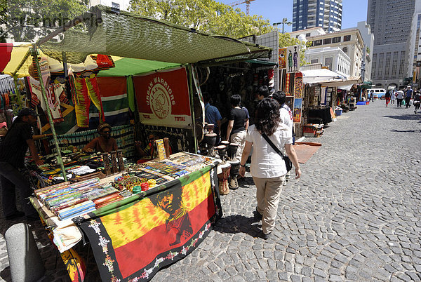 Zentrum der Stadt Markt  Kapstadt  Südafrika  Afrika