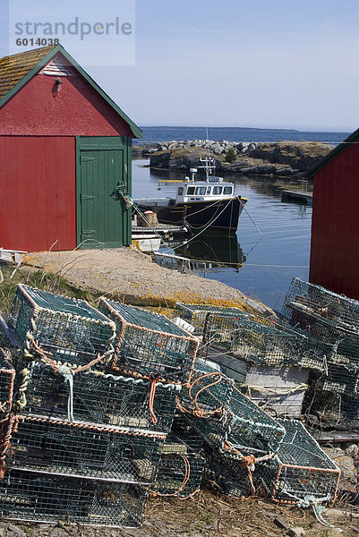 Blaue Felsen Fischen Dorf  Nova Scotia  Kanada  Nordamerika