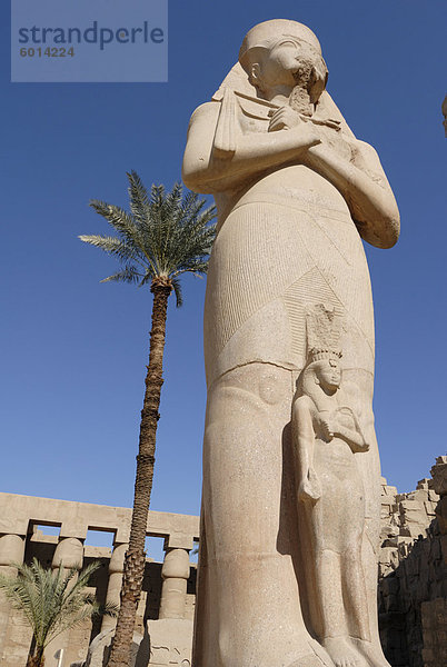 Tempel von Karnak  in der Nähe von Luxor  Theben  UNESCO World Heritage Site  Ägypten  Nordafrika  Afrika