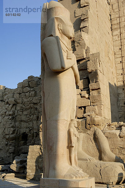 Tempel von Karnak  in der Nähe von Luxor  Theben  UNESCO World Heritage Site  Ägypten  Nordafrika  Afrika