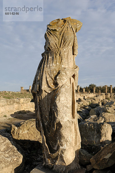 Statue  Kyrene  UNESCO World Heritage Site  Libyen  Nordafrika  Afrika