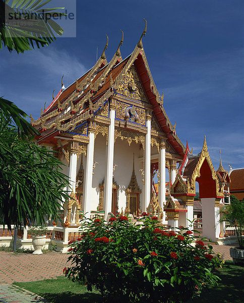 Wat Chalong Tempel in Phuket  Thailand  Südostasien  Asien