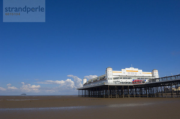 Großen Pier  Weston-super-Mare  Somerset  England  Vereinigtes Königreich  Europa