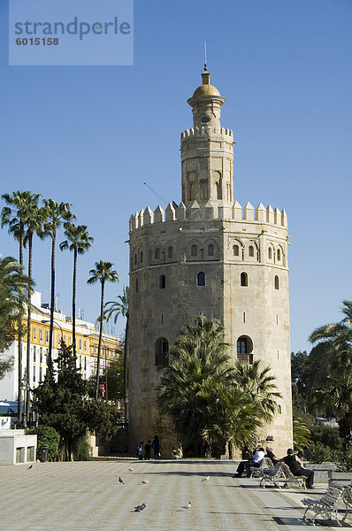 Torre del Oro  El Arenal District  Sevilla  Andalusien  Spanien  Europa