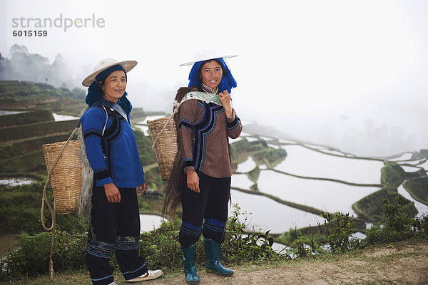 Reisterassen  Yuanyang  Yunnan Provinz  China  Asien