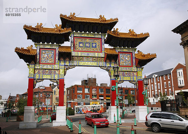 Chinatown  Liverpool  Merseyside  England  Vereinigtes Königreich  Europa