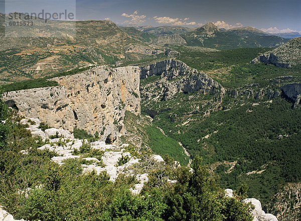Schluchten von Verdon  Alpes-de-Haute-Provence  Provence  Frankreich  Europa