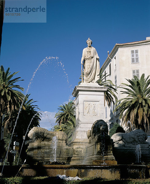 Statue von Napoleon als erster Konsul  Ajaccio  Insel Korsika  Frankreich  Europa