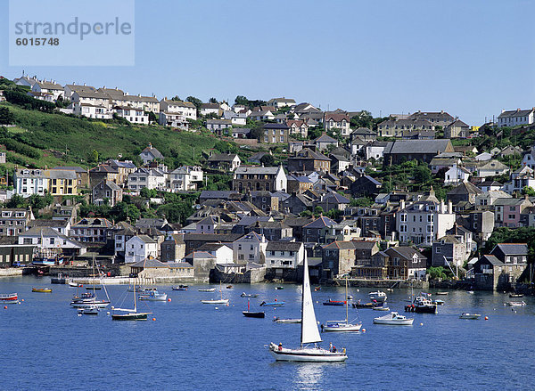 Fowey Hafen  Cornwall  England  Vereinigtes Königreich  Europa