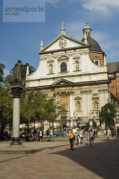 St. Peter und Paul Kirche  berühmt für seine Statuen der Apostel  Grodzka Street  Krakow (Krakau)  UNESCO Weltkulturerbe  Polen  Europa