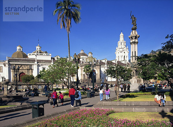 Plaza de Independencia  Quito  Ecuador  Südamerika