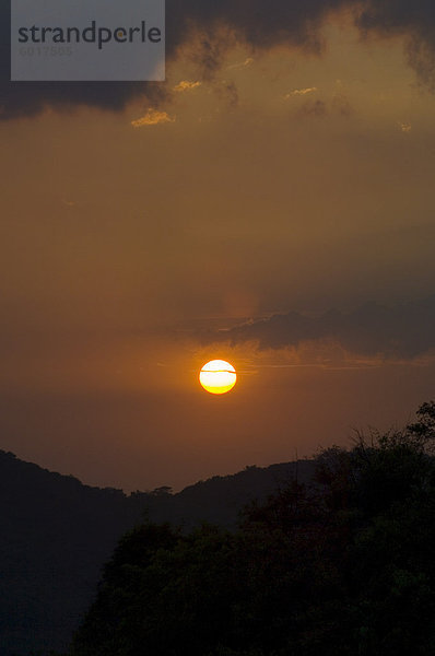Sonnenuntergang über Punta Islita  Nicoya Inselunterschrank  Costa Rica  Mittelamerika