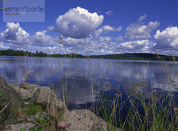 See im Ramen  nördlich von Filipstad  im Sommer  östlichen Värmland  Schweden  Skandinavien  Europa