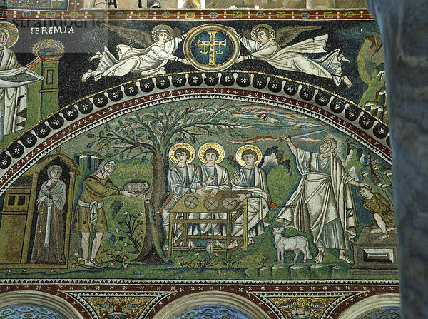 Das 6. Jahrhundert Mosaiken in der Basilika San Vitale  Ravenna  UNESCO Weltkulturerbe  Emilia-Romagna  Italien  Europa