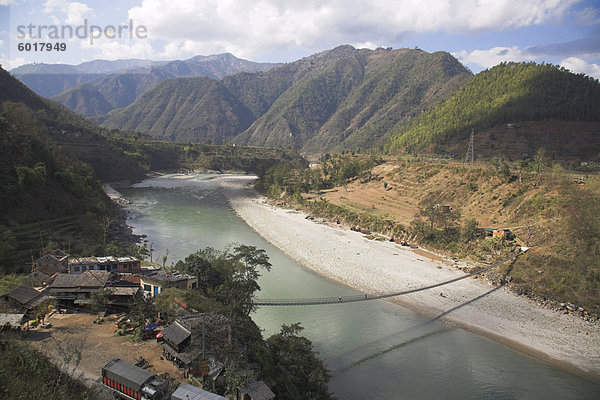 Dem Trisuli Center  Whitewater base Himalayan Encounters  Bandare Dorf  Trisuli-Tal  Nepal  Asien