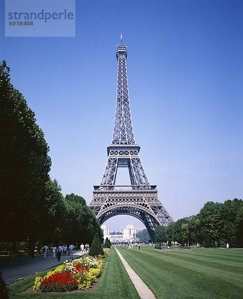 Der Eiffelturm  Paris  Frankreich  Europa