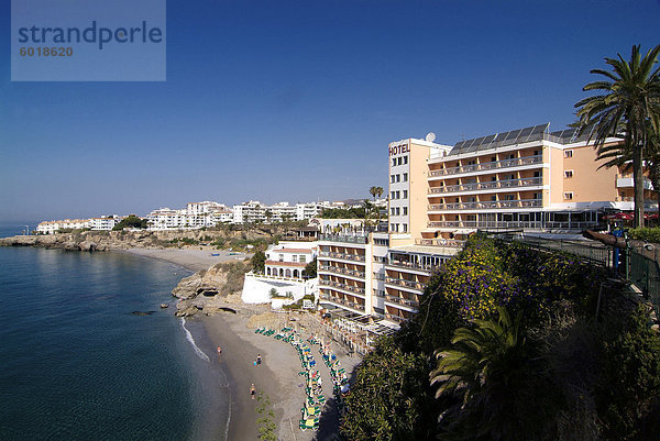 Blick vom Balcon de Europa  Nerja  Andalusien  Spanien  Europa