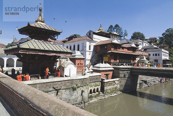 Pashupatinath Tempel  Kathmandu  Nepal  Asien