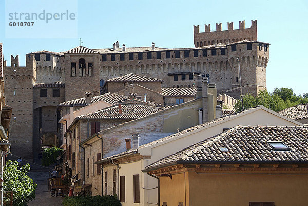 Gradara  Altstadt  Adriaküste  Region Emilia-  Italien und Europa