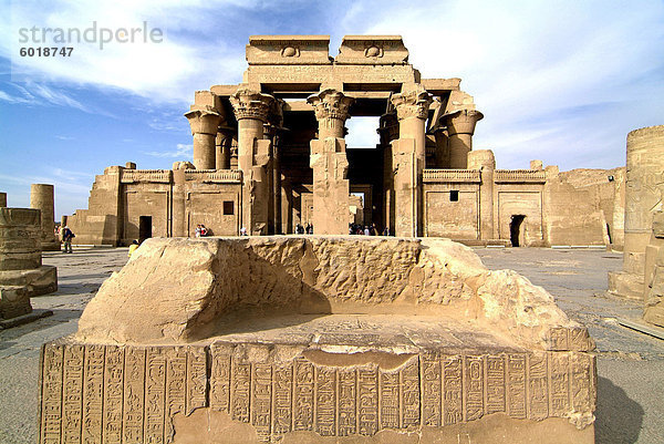 Kom Ombo Tempel  Nil  Ägypten  Nordafrika  Afrika