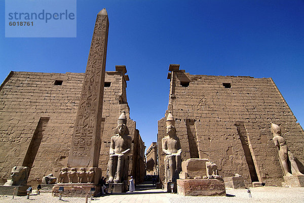 Luxor-Tempel  Luxor  Theben  UNESCO World Heritage Site  Ägypten  Nordafrika  Afrika