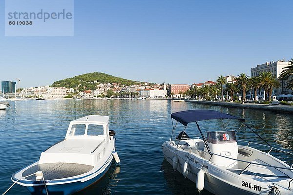 Hafen von Split  Region Dalmatien  Kroatien  Europa