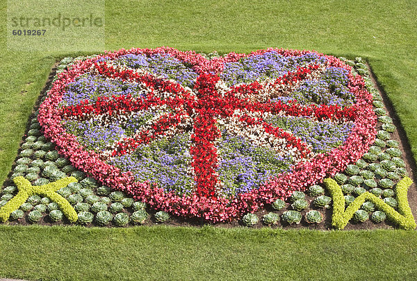 Blumenschmuck  Bath  Somerset  England  Vereinigtes Königreich  Europa