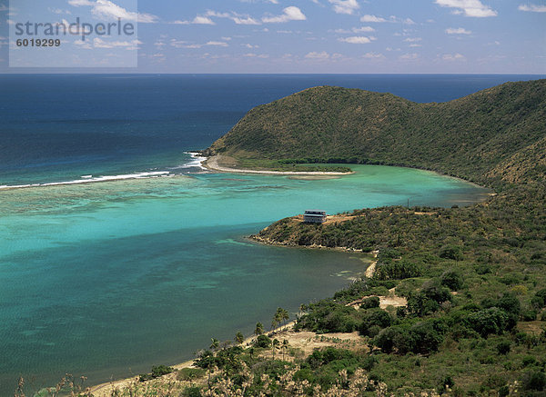 Luftbild von North Sound  Virgin Gorda  Britische Virgin Islands  Karibik  Mittelamerika