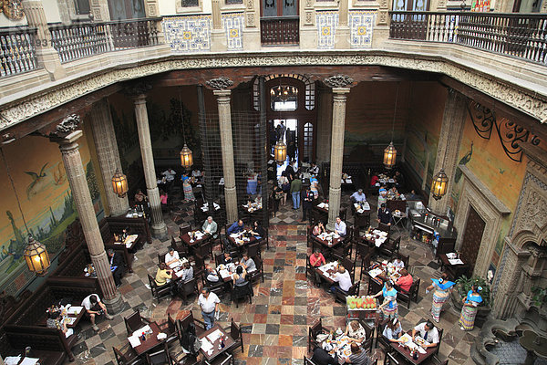 Mexico-Stadt Hauptstadt Wohnhaus Restaurant Nordamerika Mexiko Kachel