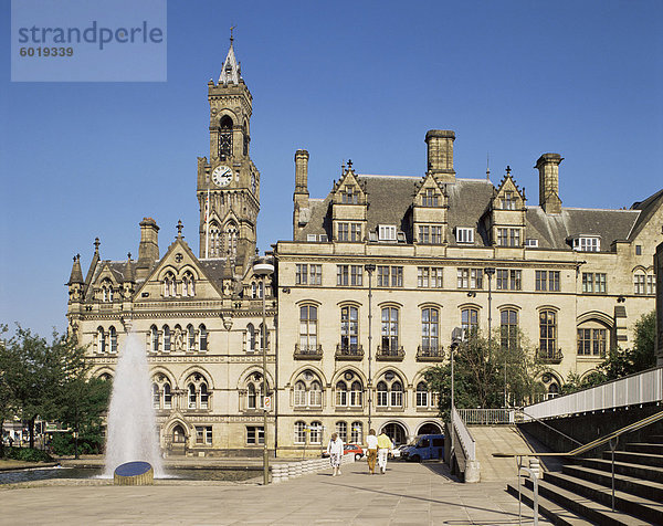 Rathaus in Bradford  Yorkshire  England  Vereinigtes Königreich  Europa