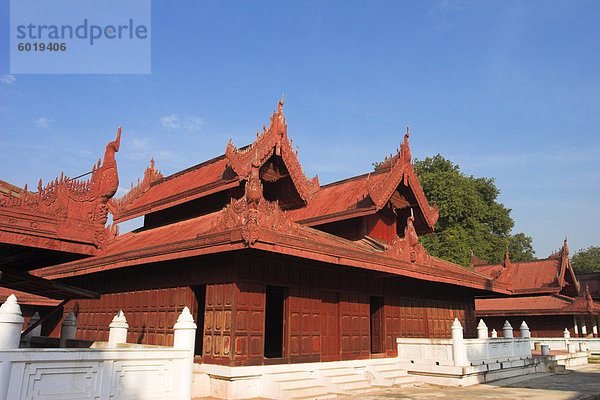 Gebäude am Mandalay Royal Palace  Mandalay  Myanmar (Birma)  Asien