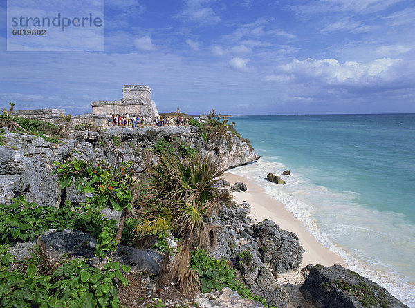 Maya-Ruinen von Tulum  Yucatan Halbinsel  Mexiko  Nordamerika