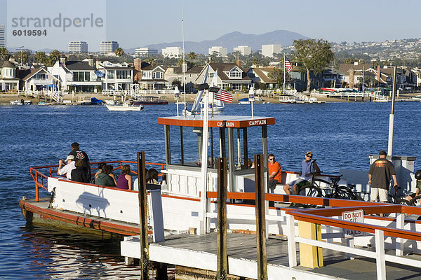 Balboa Island Ferry  Newport Beach  Orange County  California  Vereinigte Staaten von Amerika  Nordamerika