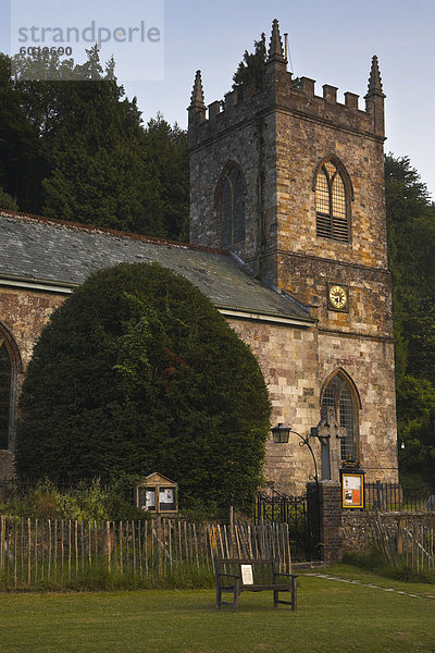 Kirche am Milton Abbas  Dorset  England  Vereinigtes Königreich  Europa