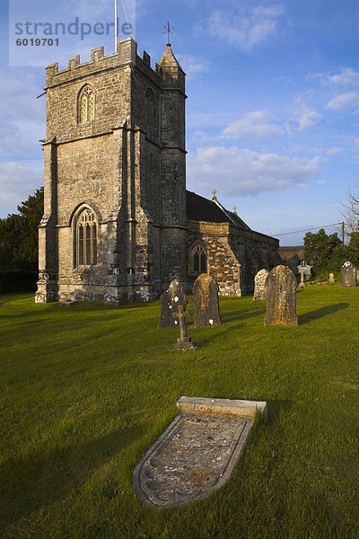 Kirche in Dorset Dorf von Wolle  Dorset  England  Vereinigtes Königreich  Europa