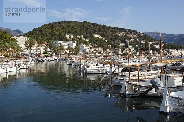 Hafen  Port de Soller  Mallorca (Mallorca)  Balearen  Spanien  Mediterranean  Europa