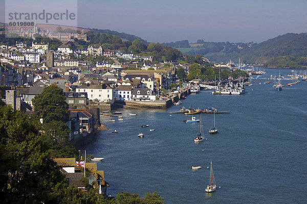 Dart River in Dartmouth  Devon  England  Vereinigtes Königreich  Europa