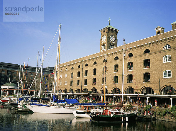 St. Katherines Dock  London  England  Vereinigtes Königreich  Europa
