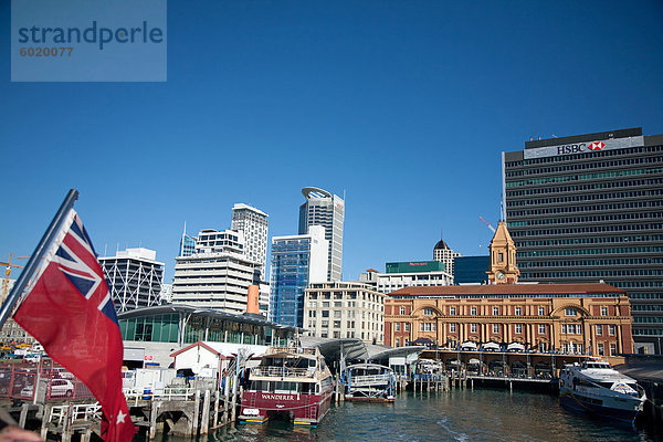 Ansicht von Ferry Building  Auckland  Nordinsel  Neuseeland  Pazifik