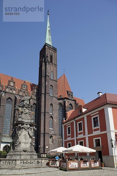 Kirche des Heiligen Kreuzes  Altstadt  Wroclaw  Polen  Europa