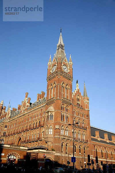 Europa Großbritannien Gebäude London Hauptstadt Hotel Renaissance England Haltestelle Haltepunkt Station